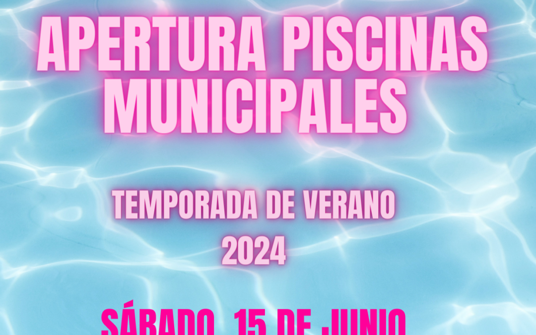 Apertura Piscinas Tudelilla Verano 2024